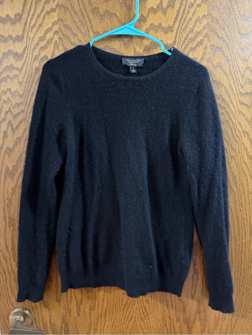 Charter Club Luxury 100% Cashmere Sweater Women’s Small Black Crewneck